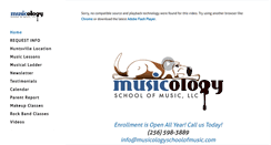 Desktop Screenshot of musicologyschoolofmusic.com
